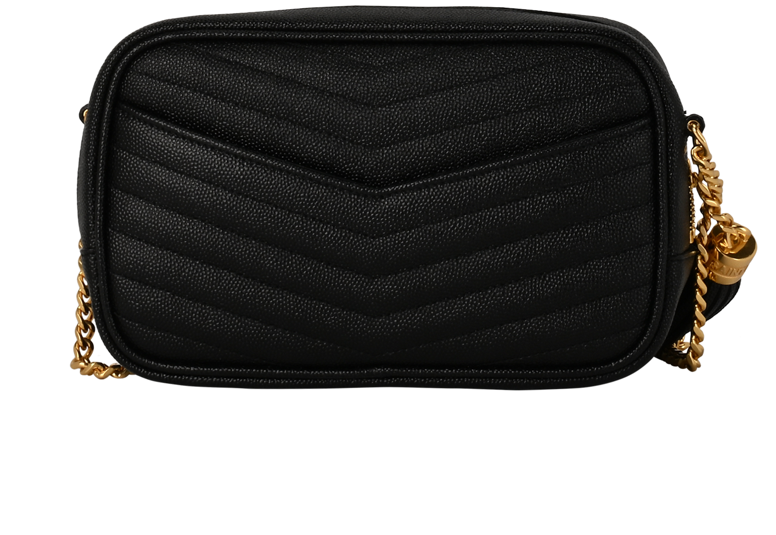 Lou Mini Camera Bag, &pound;650, Handbags, Black, Leather, Back view